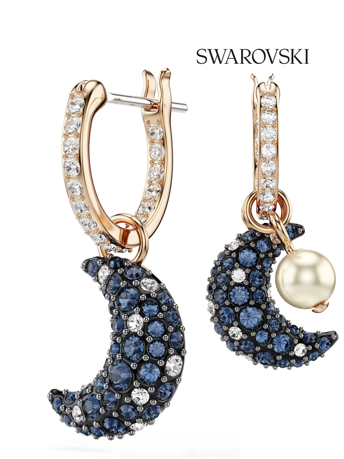 Серьги полумесяц Swarovski Sublima 5671569