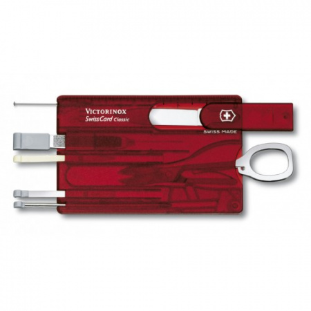 Швейцарская карточка Victorinox SwissCard, красная*