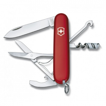 Нож Victorinox Compact, 91 мм, 15 функций, красный