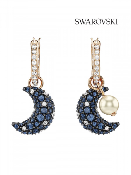 Серьги полумесяц Swarovski Sublima 5671569
