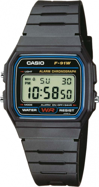 Casio Collection F-91W-1Y