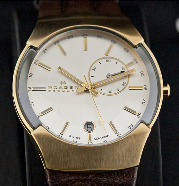 Skagen Leather 983XLGLD